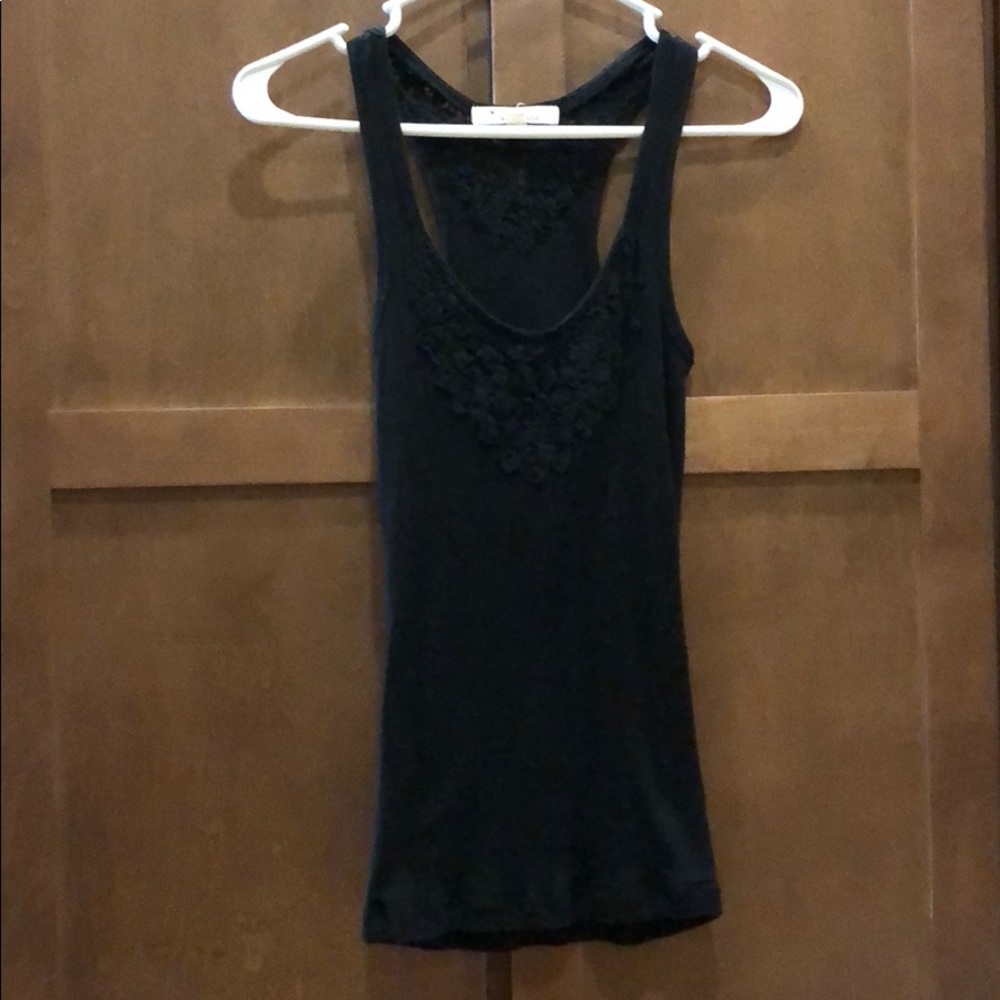 Black lace tank top